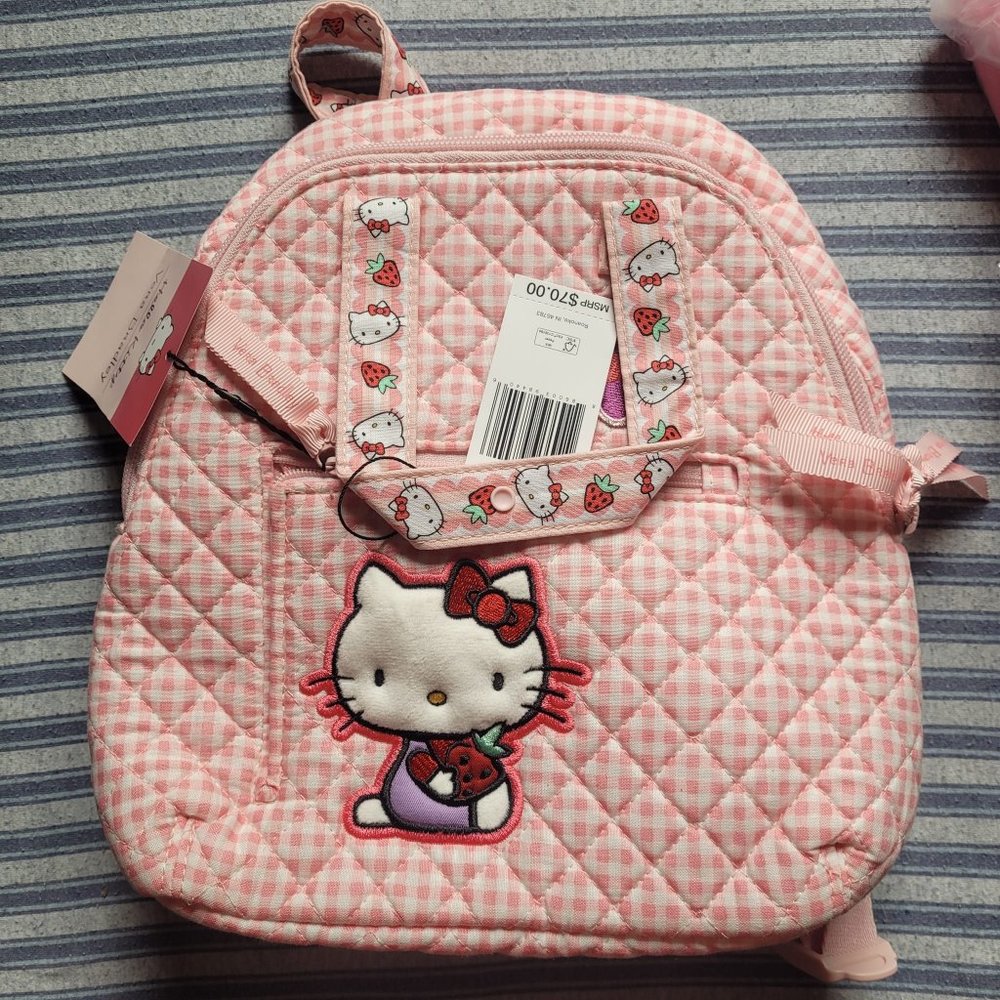 Vera BradleyHello Kitty Gingham Kids Totepack